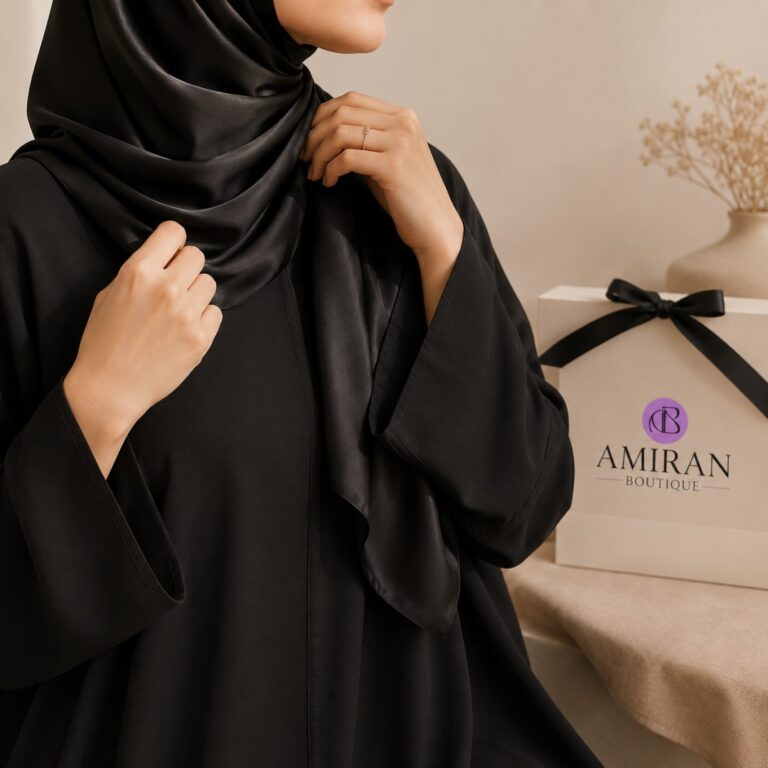 Premium Silk Scarf for Modest Styling V1 - Demo Product Image - Amiran Boutique